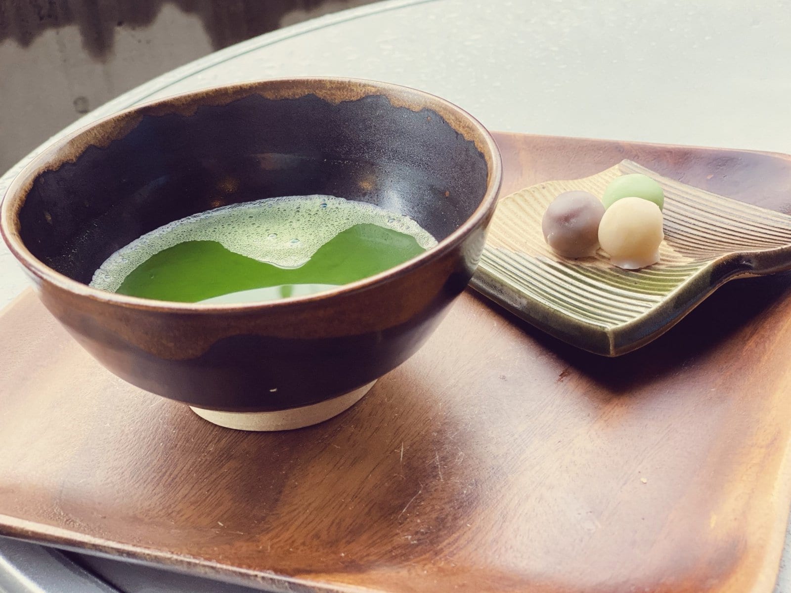 A Matcha Cafe in Kyoto Japan with Japanese sweets